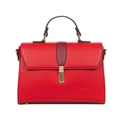 Torebki damskie - Hexagona Torebka na ramię z 1 uchwytem, kompatybilna z telefonem komórkowym, dla kobiet, kolekcja Solange, Czerwony/karminowy, Taille unique - miniaturka - grafika 1