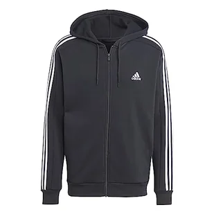 adidas Męska bluza dresowa z kapturem, Czarny, XL Tall - Bluzy męskie - miniaturka - grafika 1