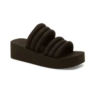 Klapki i japonki damskie - Damskie Klapki ROXY TOTALLY TUBULAR ARJL101151-BLK – Czarny - miniaturka - grafika 1