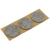 Zawiasy, okucia i inne akcesoria - Podkładki filcowe samoprzylepne szare Ø50 3 szt. - miniaturka - grafika 1