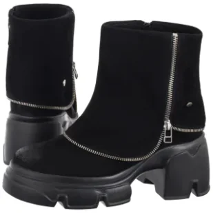 Botki Czarne 07145-01/00-8 (MA1458-a) Maciejka - Botki damskie - miniaturka - grafika 1