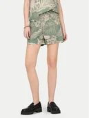 Spodenki damskie - ONLY Szorty materiałowe Palina 15324504 Zielony Regular Fit - miniaturka - grafika 1