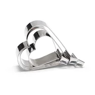 Formy do ciast - Patisse wycięcia Serce 3,2 x 8,2 x 9,3 cm stal nierdzewna srebrna 3 szt twm_399876 - miniaturka - grafika 1