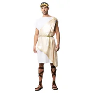 Stroje karnawałowe - Strój męski rzymianina beżowy-M/L - miniaturka - grafika 1
