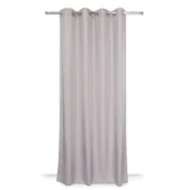 Zasłony - Zasłona na przelotkach 140 x 240 cm szara - miniaturka - grafika 1