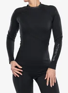 Bluzy sportowe damskie - Bluza termoatywna damska Brubeck Thermo Wool by Pustelnik - black - miniaturka - grafika 1