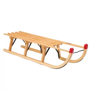 Sanki drewniane HUMBAKA by VT-Sport Davos 110 brązowe 110 cm - Sanki i ślizgacze - miniaturka - grafika 1