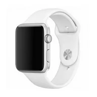 Akcesoria do smartwatchy - Apple Mercury pasek Silicon Watch 44mm biały/white - miniaturka - grafika 1