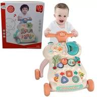 Zabawki zręcznościowe - Chodzik Wielofunkcyjny Interaktywny Jeździk Pchacz 3w1 edukacyjny interaktywny MONTESSORI - miniaturka - grafika 1