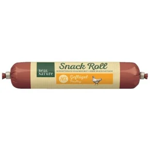 REAL NATURE Classic Snack Roll 12 x 80 g Drób - Przysmaki dla psów - miniaturka - grafika 1