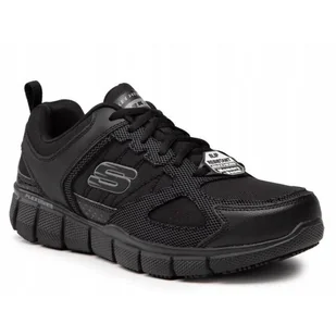 Buty na co dzień męskie SKECHERS WORK III skóra - Buty trekkingowe męskie - miniaturka - grafika 1