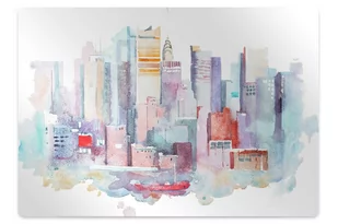 Podkładka pod krzesło obrotowe Miasto nad wodą 100x70 cm - Podnóżki, podpórki, podkładki - miniaturka - grafika 1