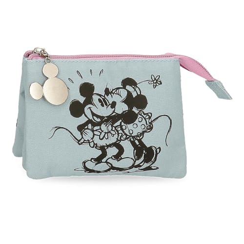 Joumma Disney Kisses M&M Portfel Niebieski 14x10x3,5 cm Poliester, niebieski, portmonetka