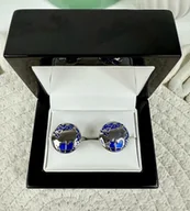 Spinki do mankietów i krawatów - SPINKI DO MANKIETÓW koszuli mankietu mapa - miniaturka - grafika 1