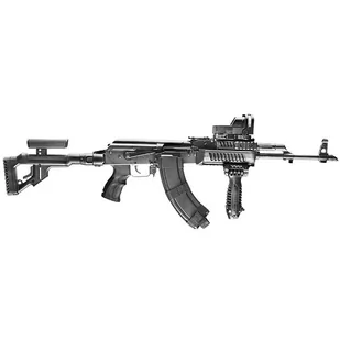 FAB Defense - AK-47 Quad Rail Polymer Handguard - Czarny - C/FAB/AK47 - Osprzęt do wiatrówek - miniaturka - grafika 2