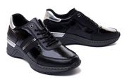 Półbuty damskie - RIEKER SNEAKER N4300-00 black, półbuty damskie - Rieker - miniaturka - grafika 1