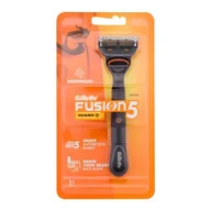Maszynki do golenia i wkłady - Gillette Fusion5 Power Black maszynka do golenia 1 szt dla mężczyzn - miniaturka - grafika 1