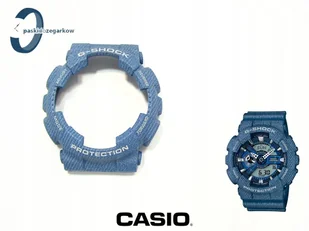 Bezel Casio GA-110DC-2A GA-110DC GA-100 GA-110 GA-120 GD-100 wzór jeans - Akcesoria do zegarków - miniaturka - grafika 1
