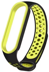 Pasek Beline do Xiaomi Mi Band 5/6/7 Czarny-Zielony (5904422911355) - Akcesoria do smartwatchy - miniaturka - grafika 1