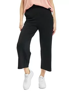 Spodnie damskie - "Urban Classics Ladies Culotte, damskie spodnie o klasycznym kroju z materiału Interlock i elastycznymi ściągaczami, dostępne w kolorze czarnym, rozmiary XS-5XL", czarny, 4XL - grafika 1
