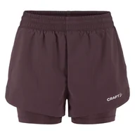 Spodenki damskie - Damskie Spodenki CRAFT ADV ESSENCE 2-IN-1 SHORTS 2 W 1915946-499000 – Fioletowy - miniaturka - grafika 1