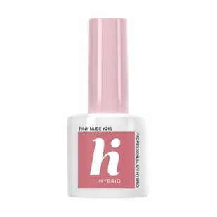 HI HYBRID hi hybrid #215 lakier hybrydowy 5 ml Pink Nude - Odżywki do paznokci - miniaturka - grafika 2