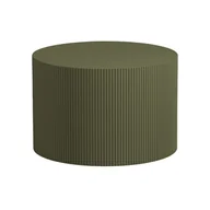 Ławy i stoliki kawowe - Okrągły stolik w kolorze khaki ø 60 cm Sanne – WOOOD - miniaturka - grafika 1