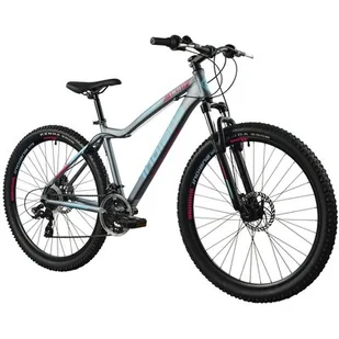 Rower górski MTB INDIANA X-Pulser 2.7 D17 27.5 cala damski Szaro-niebiesko-różowy - Rowery - miniaturka - grafika 1