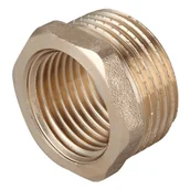 Łączniki, trójniki, kształtki - Redukcja mosiężna 3/4"x1/2" GZ/GW Invena - miniaturka - grafika 1