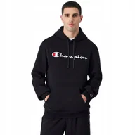 Bluzy męskie - Bluza męska Champion Hooded Sweatshirt czarna 220726 KK001 M - miniaturka - grafika 1