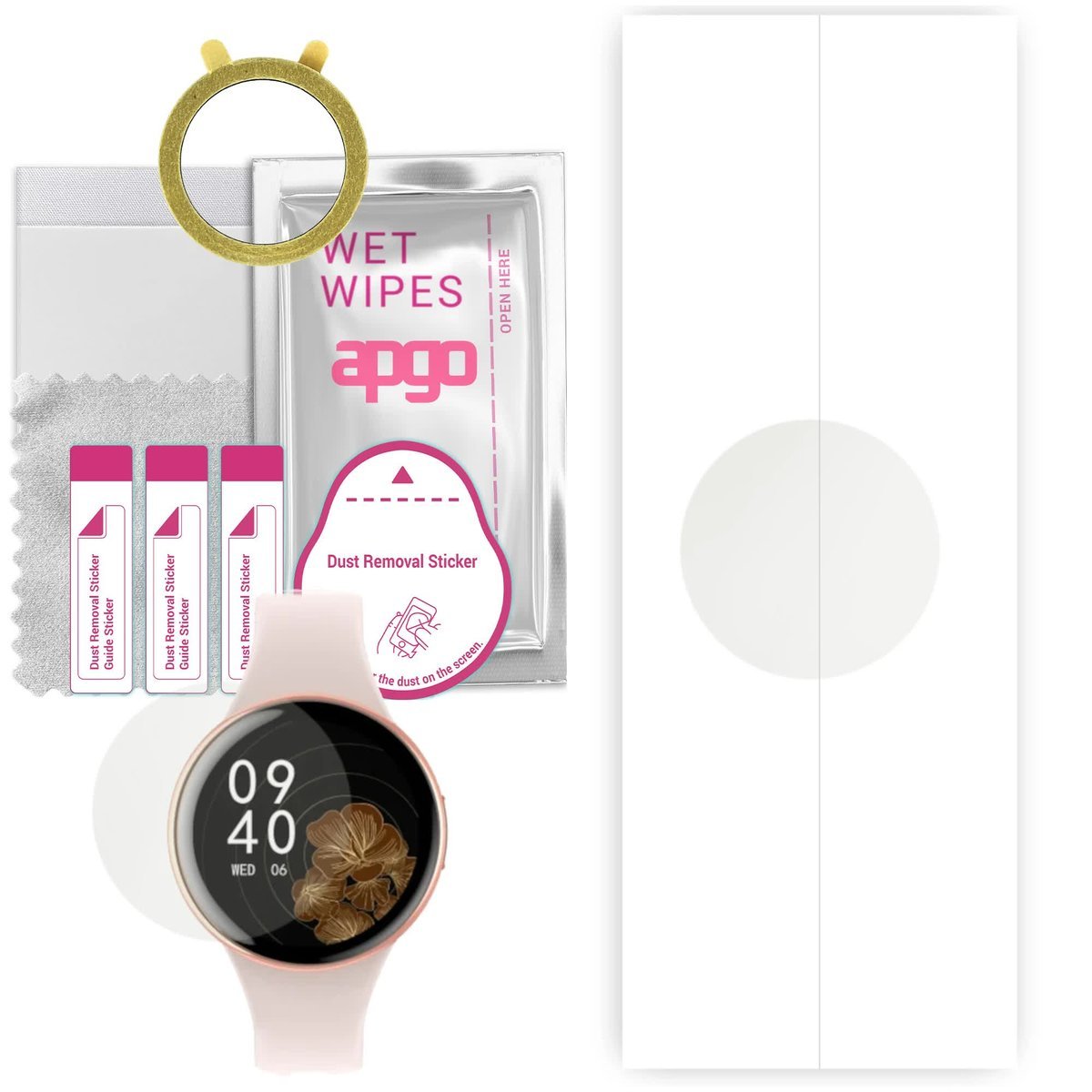 1x Folia hydrożelowa MATOWA do myPhone Watch Mini - apgo Smartwatch Hydrogel MATTE Protection Ochrona na ekran smartwatcha