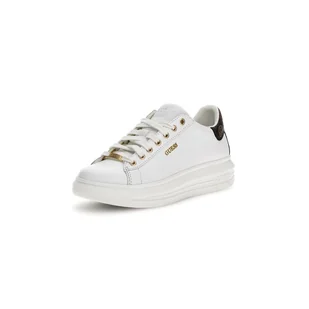 Damskie Sneakersy GUESS VIBO FL8VIBLEA12-WHIBR – Biały - Półbuty damskie - miniaturka - grafika 1