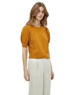 Koszulki i topy damskie - Minus Damska koszulka Liva Knit T-Shirt, Sun Baked Brown, S, Słońce pieczony brązowy, S - miniaturka - grafika 1