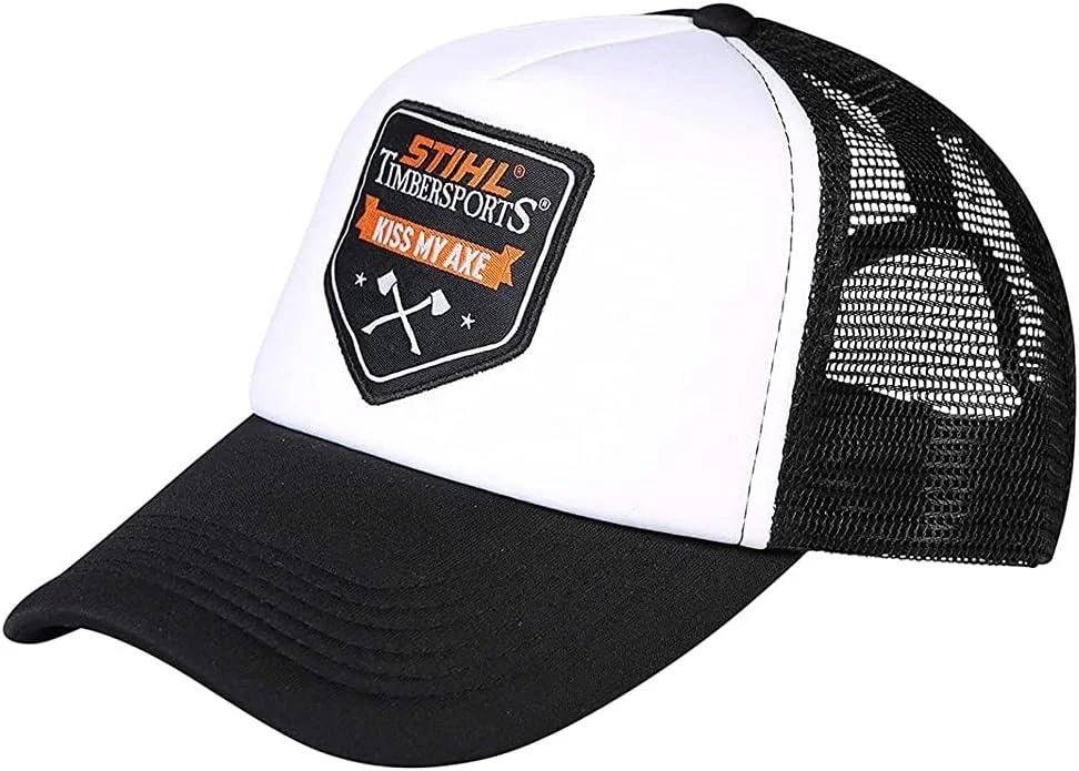CZAPKA TRUCKER UNIWERSALNA CZARNO BIAŁA