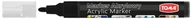 Markery permanentne - Toma Marker akrylowy TO-402 2,5mm czarny 9333 - miniaturka - grafika 1