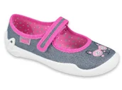 Buty dla dziewczynek - Befado - Obuwie buty dziecięce balerinki czółenka pantofle dla dziewczynki - 35 - miniaturka - grafika 1