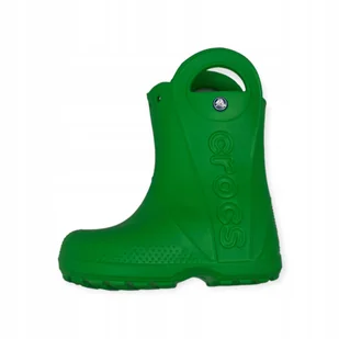 Piankowe kalosze dziecięce zielone CROCS 27 - Buty dla dziewczynek - miniaturka - grafika 1