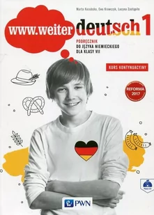 Wydawnictwo Szkolne PWN www.weiter deutsch 1 Podręcznik 7 Kurs kontynuacyjny + CD - Marta Kozubska, Ewa Krawczyk, Lucyna Zastąpiło - Podręczniki dla gimnazjum - miniaturka - grafika 1