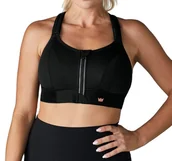 Biustonosze - BIUSTONOSZ SPORTOWY SHEFIT CZARNY MOCNE PODTRZYMANIE REGULOWANY 6XL - miniaturka - grafika 1