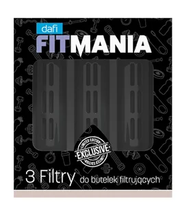 Dafi Fitmania Black - 3-pak filtrów do butelki bez zakrętki - Wkłady filtrujące - miniaturka - grafika 1
