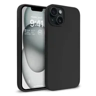 Etui i futerały do telefonów - Crong Color Cover - Etui iPhone 15 (czarny) - miniaturka - grafika 1