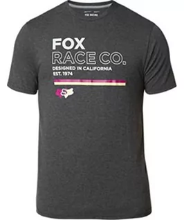 Koszulki męskie - Fox koszulka Analog Ss Tech Tee Heather Black 243) rozmiar XL - grafika 1