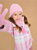 Rękawiczki dla dzieci - Sinsay - Zestaw: czapka, komin i rękawiczki - różowy - miniaturka - grafika 1