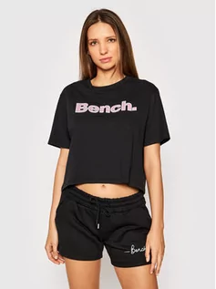 Koszulki i topy damskie - Bench T-Shirt Kay 117362 Czarny Regular Fit - grafika 1