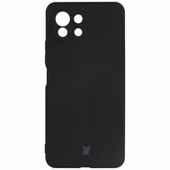 Etui i futerały do telefonów - Bizon Etui Case Silicone do Xiaomi Mi 11 Lite / 5G / 5G NE czarne - miniaturka - grafika 1
