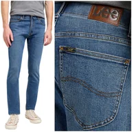Spodnie męskie - Lee SKINNY FIT XM Extreme Motion wygodne spodnie jeansowe rurki W31 L32 - miniaturka - grafika 1