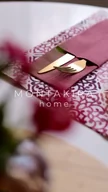 Obrusy i serwetki - Podkładka 2 szt. pod talerze lub na stół różowego koloru z wzorem Ornament - miniaturka - grafika 1