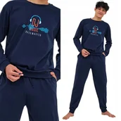 Piżamy damskie - PIŻAMA Młodzieżowa CORNETTE 998 Dj L 182 Granatowy - miniaturka - grafika 1