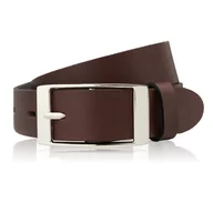 Paski - PASEK DAMSKI SKÓRZANY BRĄZOWY 110 CM ZE SREBRNĄ KLAMRĄ PAOLO PERUZZI PG-02-BRS-110 - miniaturka - grafika 1