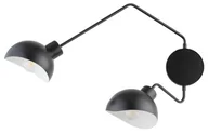 Lampy ścienne - Roy kinkiet 2-punktowy czarny/biały 32496 - miniaturka - grafika 1